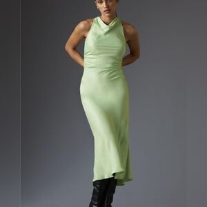 Anthropologie  The Perla Racerback Metallic Midi Dress